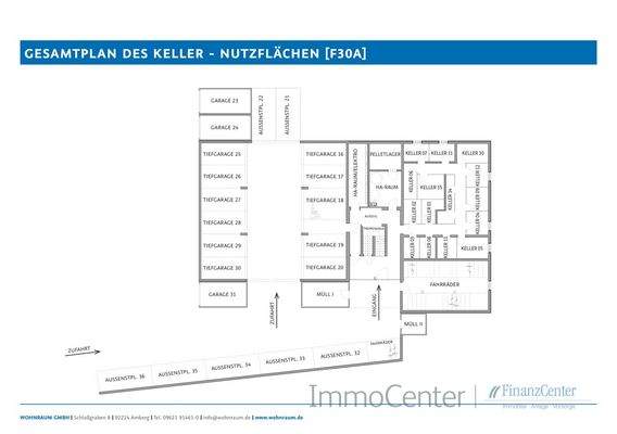 GESAMTPLAN KELLER UND STELLPLÄTZE