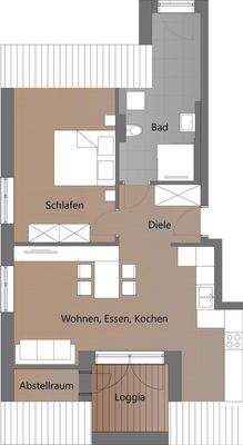 Grundriss DG-Wohnung
