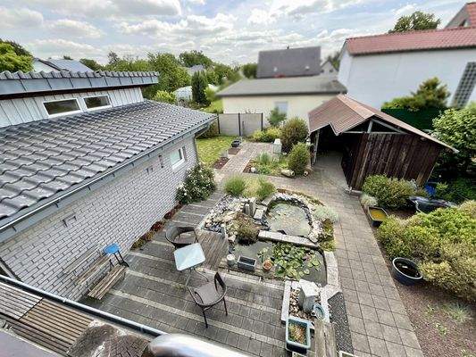 Blick vom Balkon