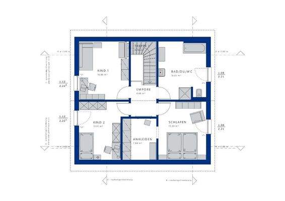 Grundriss DG Ankleiden