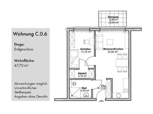 Grundriss Musterwohnung