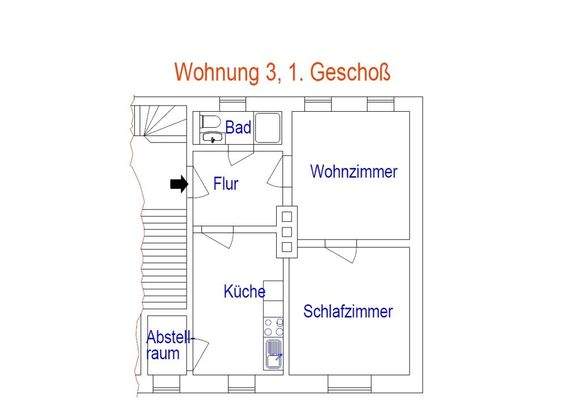 Grundriss Wohnung 3