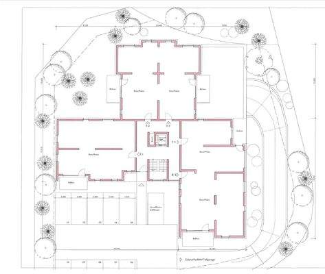 Grundriss ohne Zwischenwände