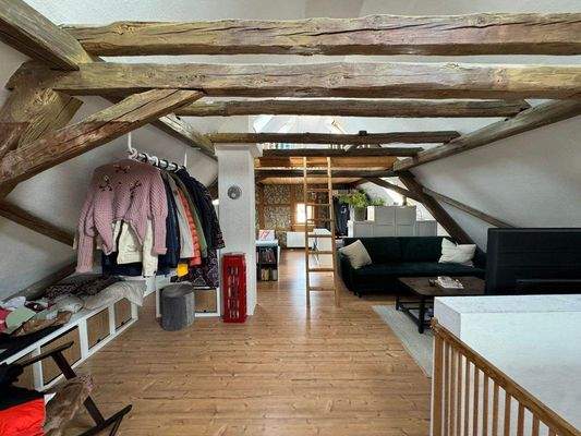 Ausgebautes Dachgeschoss.   