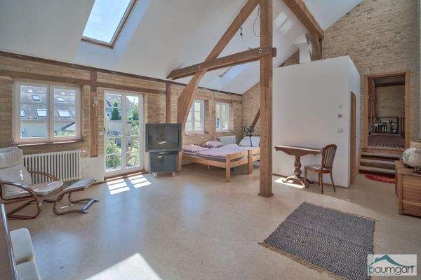 Schlafzimmer mit Bad