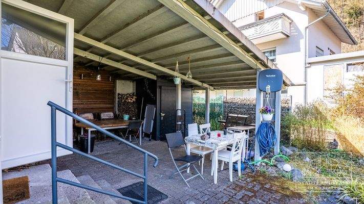 Überdachte Terrasse/Freisitz