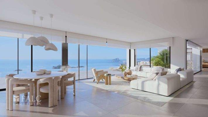 Wohnzimmer, Pool, Meer