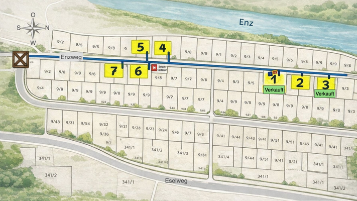 Grundstücksparzellen