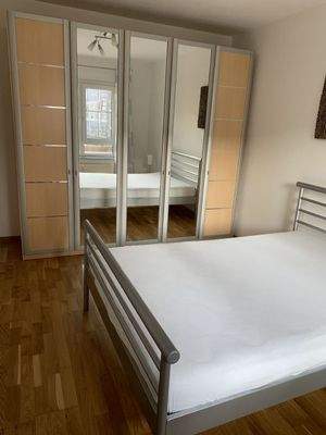 Blick ins Schlafzimmer