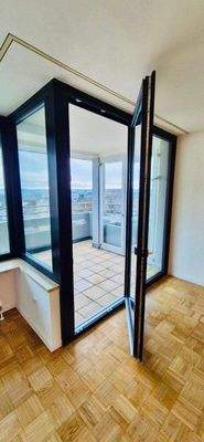 Ausgang zur Terrasse im Wohnzimmer