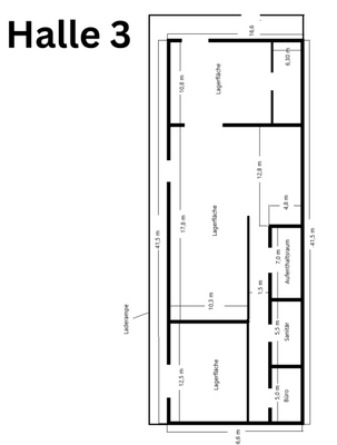 Grundriss Halle 3