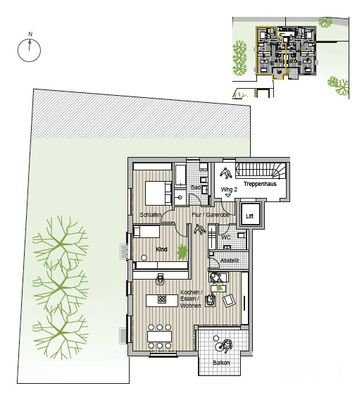 Grundriss Wohnung 2