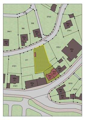 Lageplan - gelb umrandet