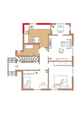 Grundriss Erdgeschoss neu - nach Anbau!