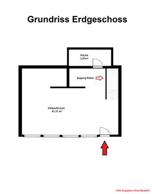 Grundriss Verkaufsfläche