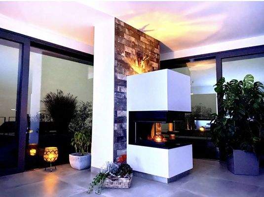 DG Kamin im Wohnzimmer