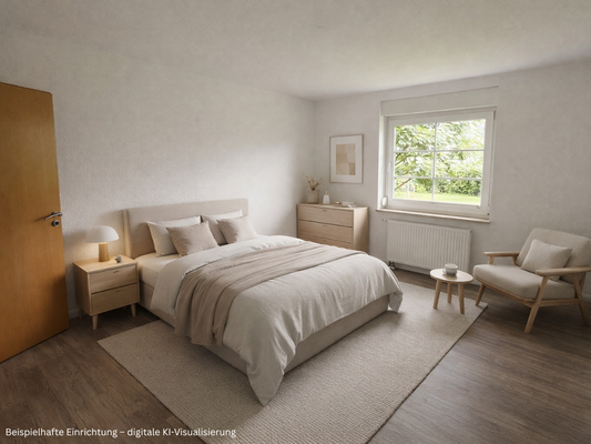 Schlafzimmer EG - möbliert