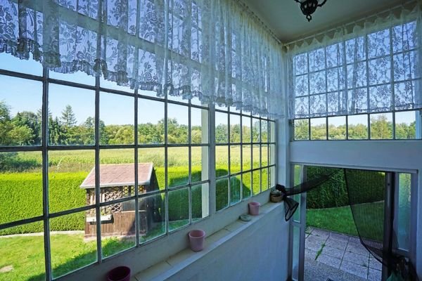 Ausblick von der Treppe Richtung Westen und Norden