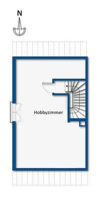 Grundrissskizze Spitzboden