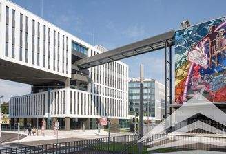 Ansicht Bauteil B mit Mural