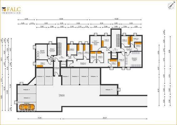 Tiefgarage und Keller