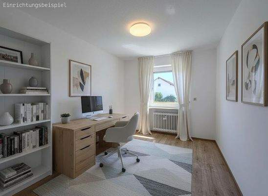 Zimmer 2 - Einrichtungsbeispiel als Büro