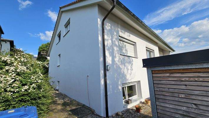 Giebel Nordseite, Eingangsseite