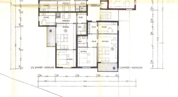 Grundrisse Whg 13 + 14