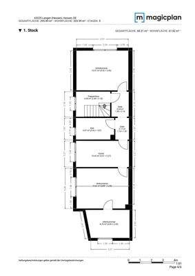 Grundriss Obergeschoss Exposé