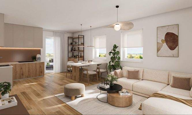 Wohnen und Kochen (Abb. ähnl.)