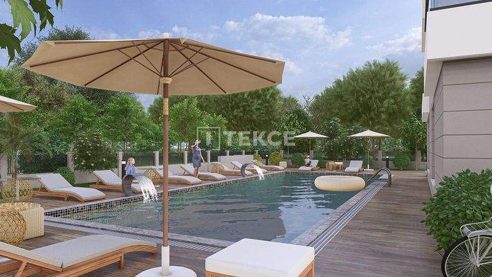 Apartments in a Complex with a Pool and Prime Location in Antalya