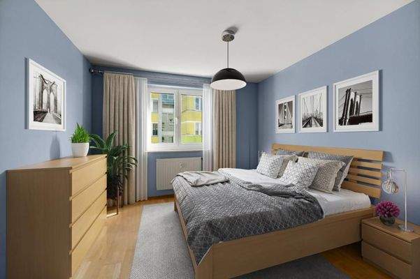 Schlafzimmer Digital Staging