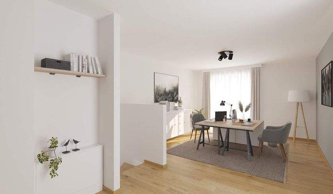 Ausgebautes Dachstudio mit angrenzender Dachterras