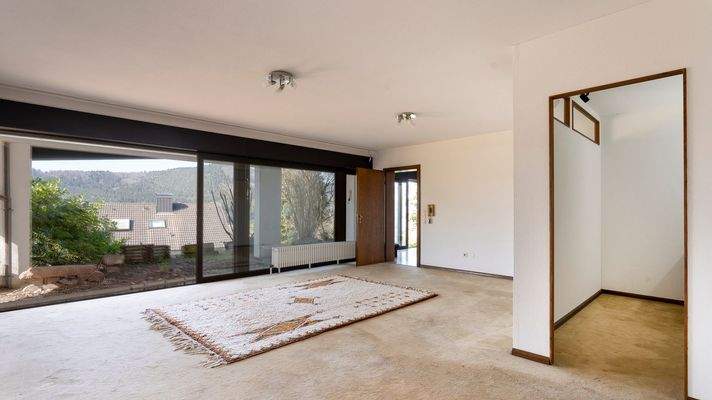 Wohn-/Essbereich der Einliegerwohnung Hanggeschoss