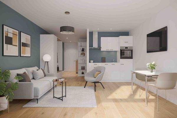 Wohn-Schlaf-Kochbereich