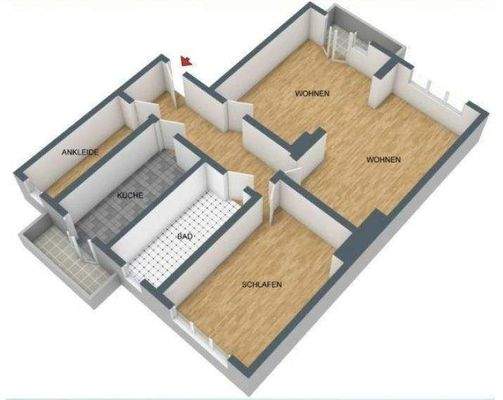 Derzeitiger 3-D-Grundriss