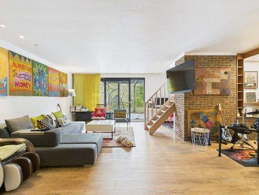 Offener Wohnbereich mit Terrassenzugang_Maisonettewohnung_EG