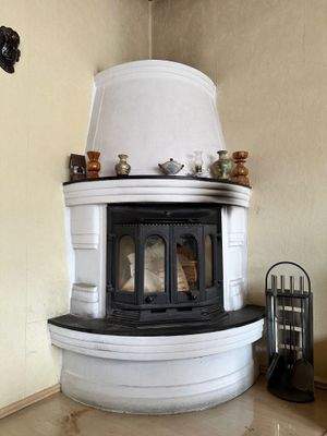 Kaminofen im Wohnzimmer