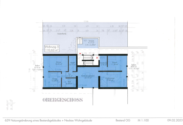 Grundriss OG - Bestand Sanierung
