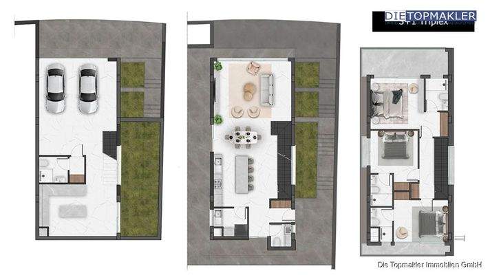 3+1 Triplex_Grundriss