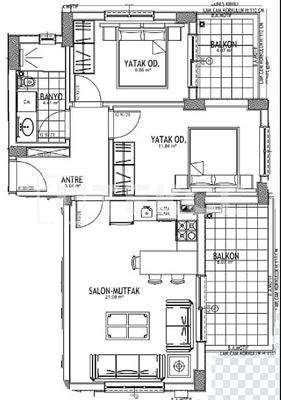 Apartments in a Complex with Pool in Aksu Antalya