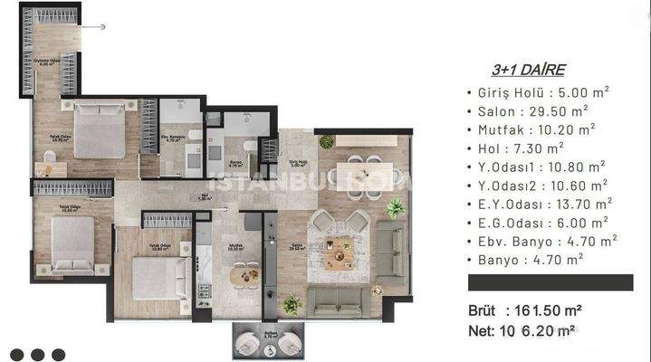 Flats for Sale Near Caddebostan Coast in Kadıköy, İstanbul