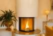 Kamin im Wohnzimmer