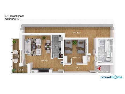 2. Obergeschoss Einheit Nr. 10