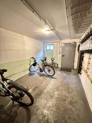 Blick in den Fahrradkeller