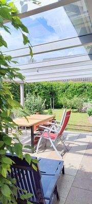 Südterrasse mit Glasdach