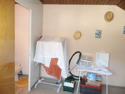 Der Speicherraum 1 mit WC