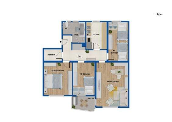 Grundriss 4. Obergeschoss