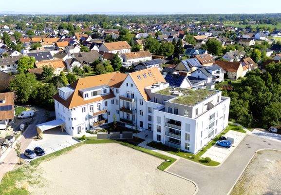 Luftaufnahme vom Neubau