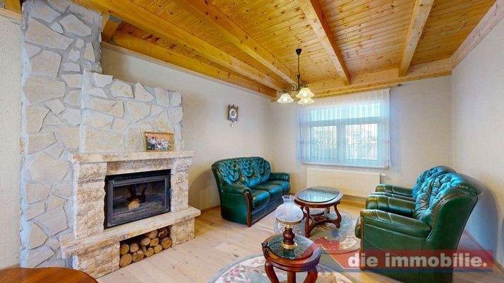 Kaminzimmer im Nebengebäude